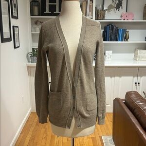 Classic Women's Brown Cardigan Sweater